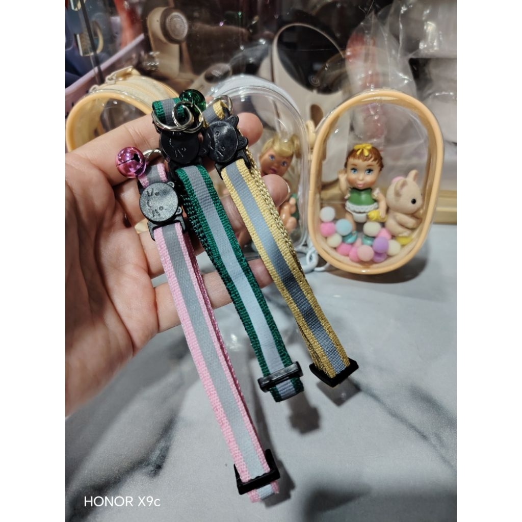 ปลอกคอแมว​ มีกระดิ่งกรุ๊งกริ๊ง​ มือ​ 1​ น่ารัก​มาก ราคา​ถูก​