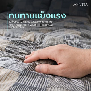 ZENTIA ชุดผ้าปู + ผ้านวม รุ่น MODERNO COTTON SUPER SOFT นุ่มสบาย สไตล์โมเดิร์น เรียบหรู [ZM]