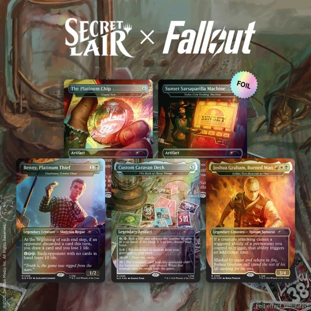 **Pre order** Secret Lair x Fallout Welcome to New Vegas Foil Edition​