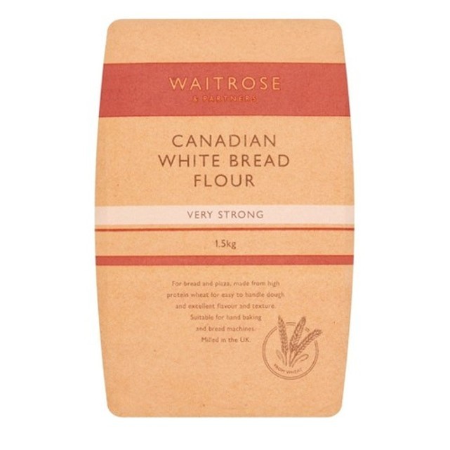 Waitrose Canadian & Very Strong White Bread Flour 1.5kg. เวทโทรส แคนนาเดียล แป้งสาลี สำหรับทำขนมปัง