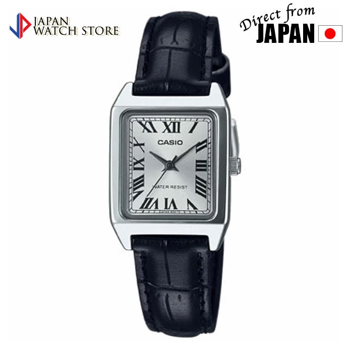 CASIO นาฬิกาข้อมือ CASIO รุ่น LTP-V007L-7B1UDF สายหนัง สีดำ【ของแท้จากญี่ปุ่น】