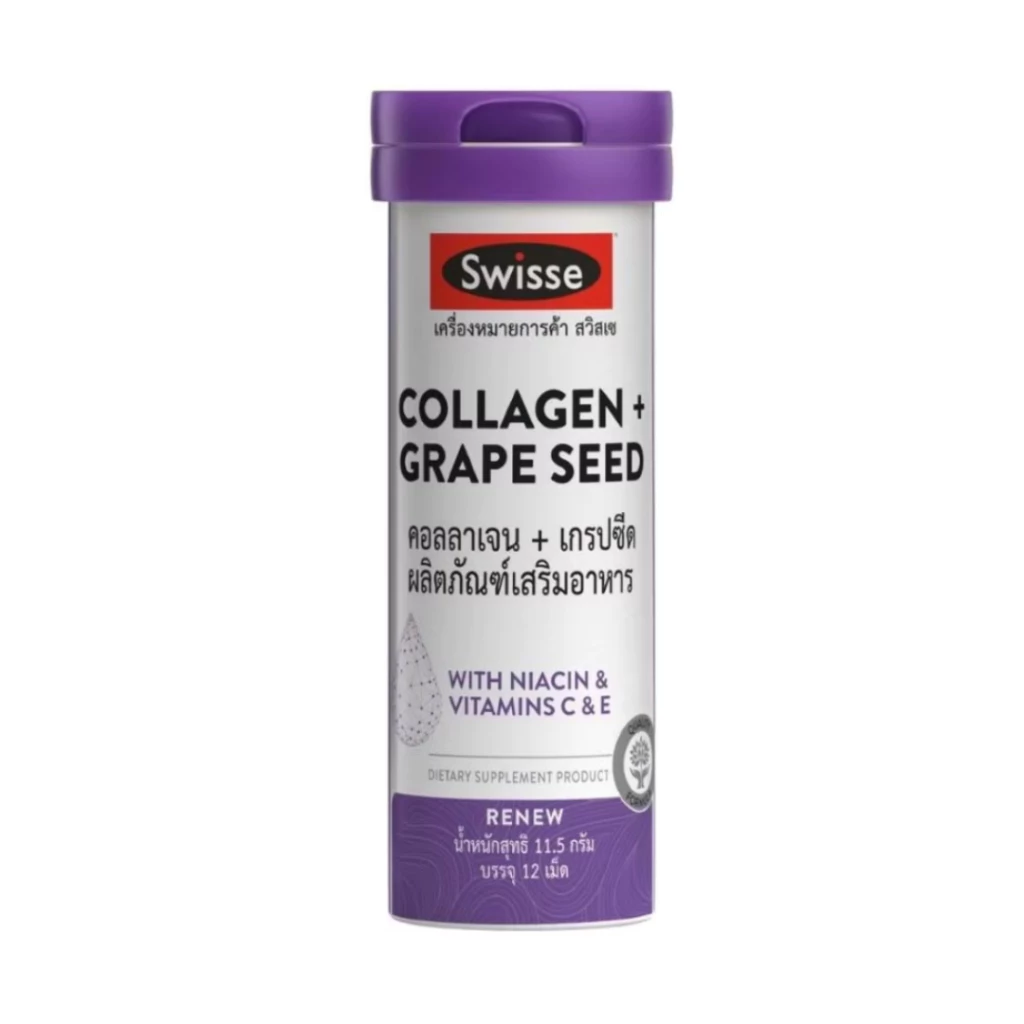 SWISSE Collagen + Grape Seed 12เม็ด #615198