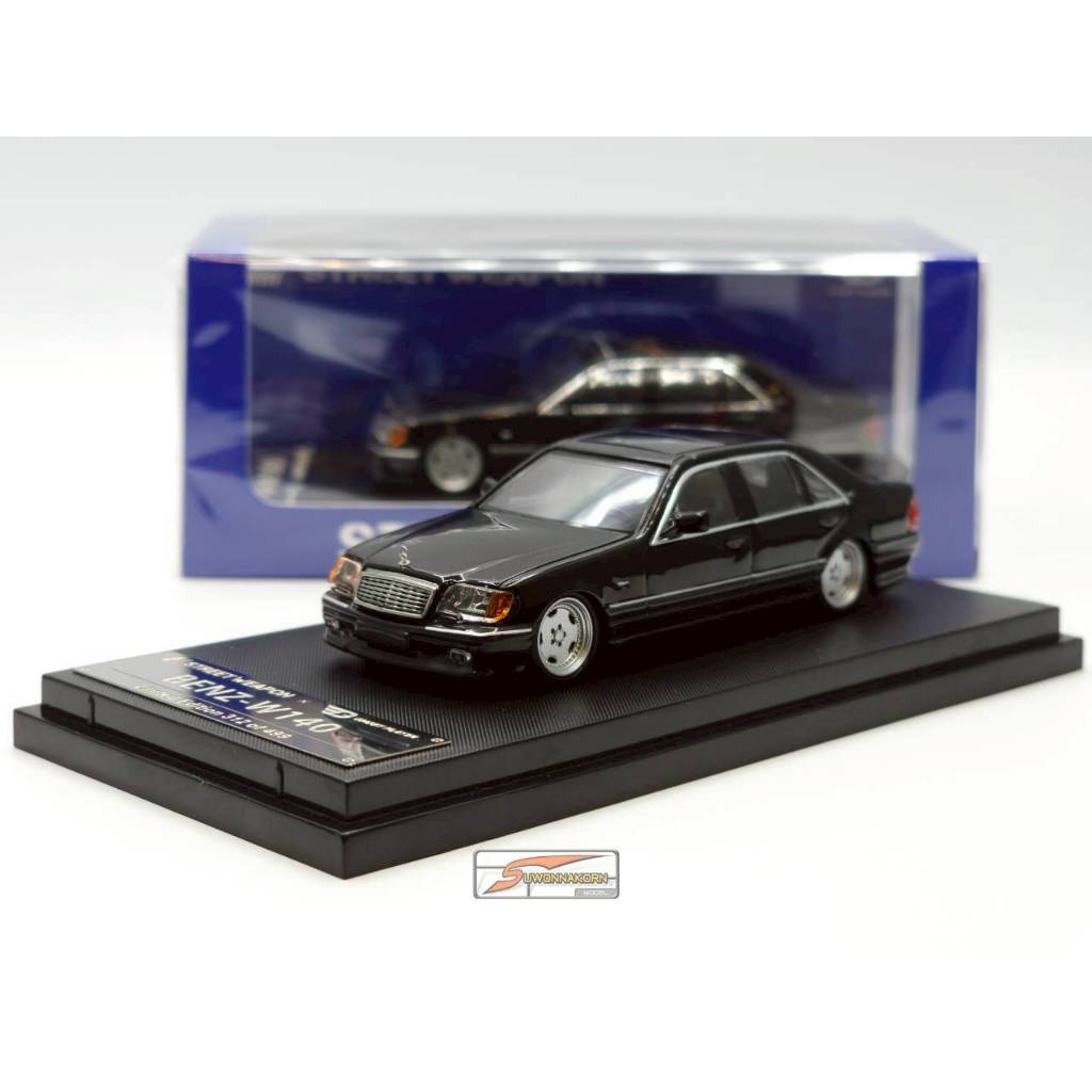 STREET WEAPON 1/64 Benz S600 W140 Black