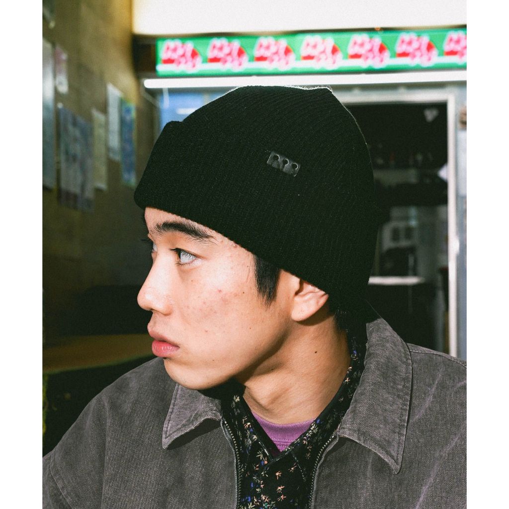 niko and ... หมวกไหมพรม สไตล์มินิมอล สัมผัสนุ่ม One-point cotton watch Hat