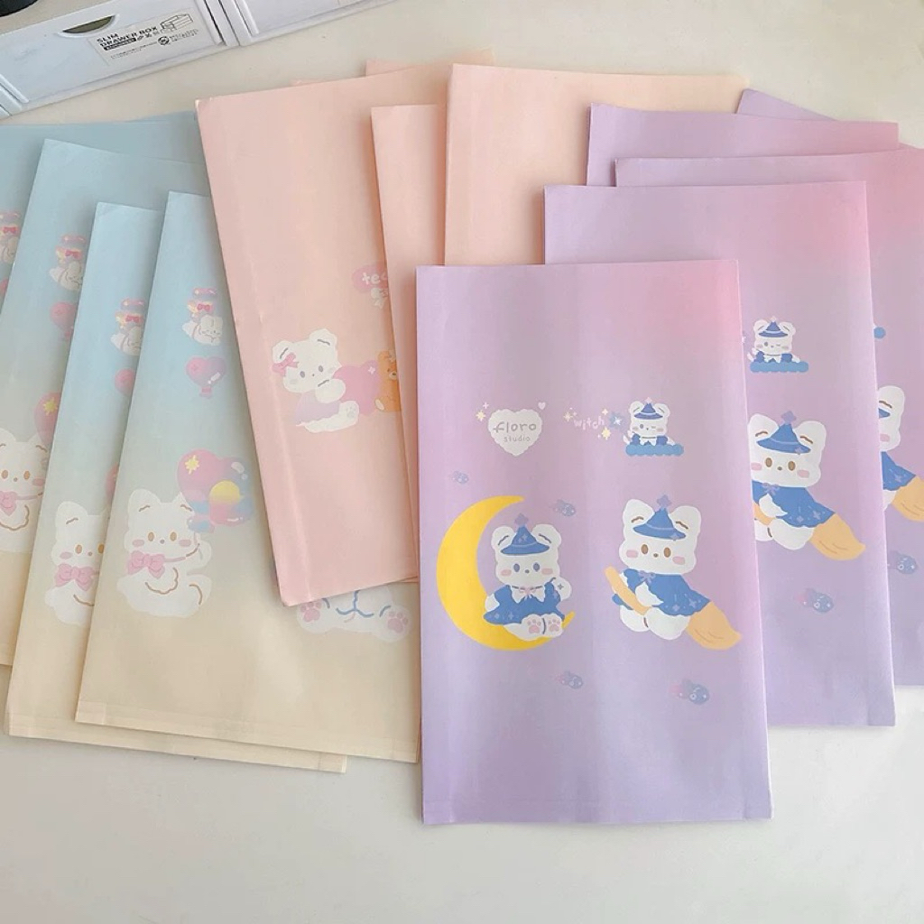 [ พร้อมส่ง 💕] ถุงกระดาษ ซองกระดาษ ซองละ 9 บาท ลายการ์ตูน หมี Mikko น่ารัก ใส่ของแถม การ์ด ลูกอม โปสการ์ด - รูปที่ 4