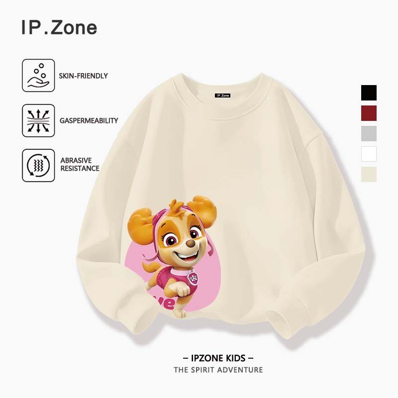 เสื้อแขนยาวเด็ก เด็กเสื้อ ผ้าหนาดีใส่สบาย เหมาะกับอากาศหนาว PAW Patrol Skye พิมพ์ลายการ์ตูนน่ารัก ลำ