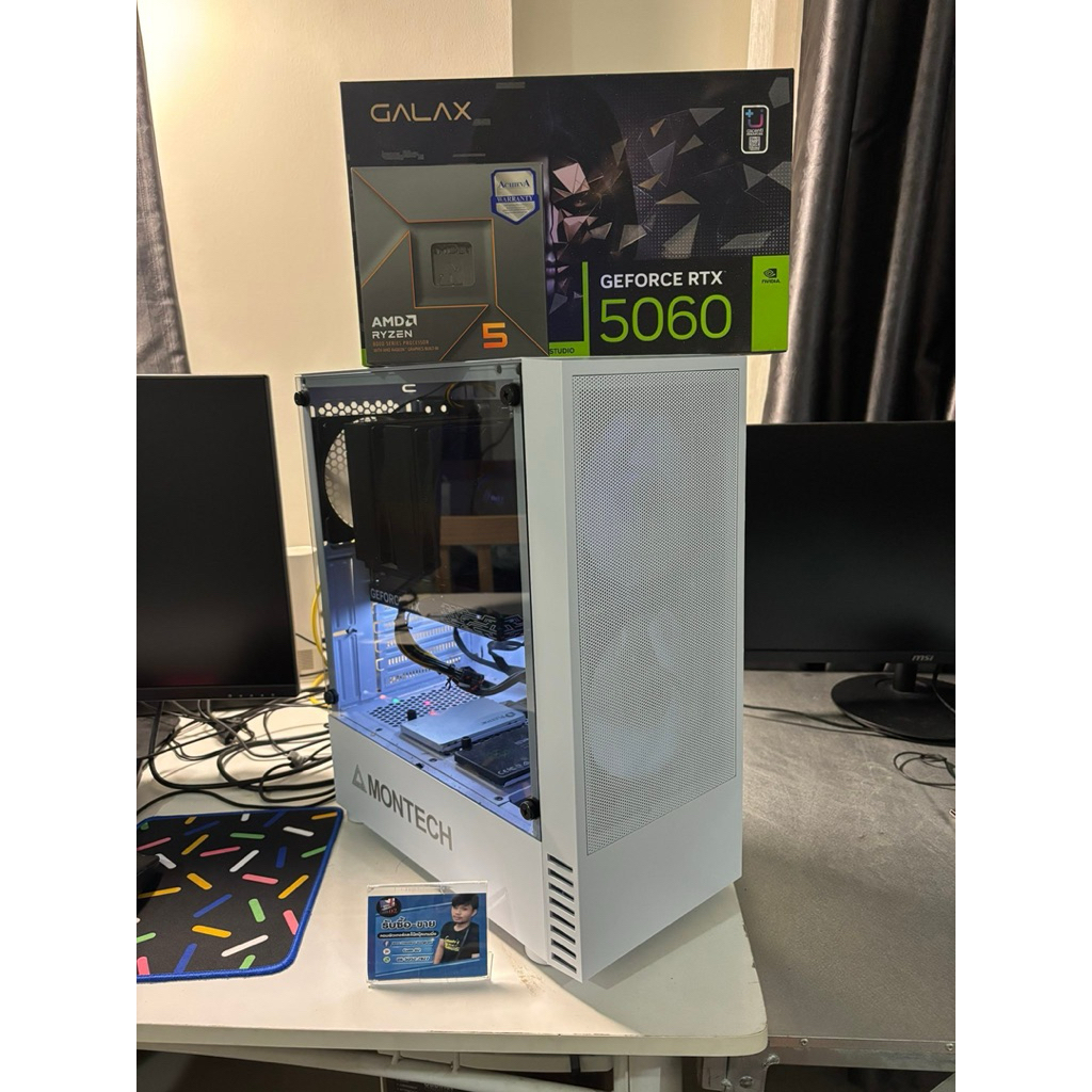 ขายคอมสเปคแรงเล่นได้ทุกเกม RYZEN 5 8500G + RTX 5060 + RAM 64 GB DDR5 มีกล่องครบ ประกันเหลือ 2 ปี 9 เ