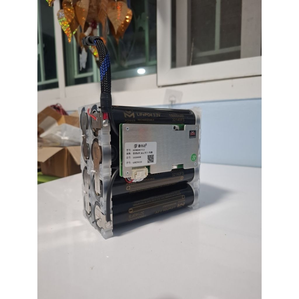 แบตลิเธียมฟฟอสเฟส 8s29v 15000mah แบต mpower bms 15a