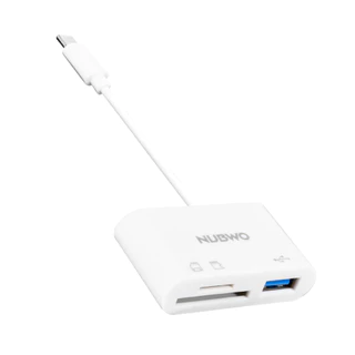 NUBWO (NCR130) 3 IN 1 TYPE-C USB HUB รองรับ SD Card/TF Card/USB รับความจุได้ถึง 512GB