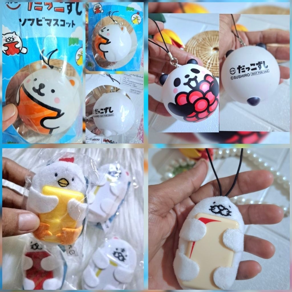 ซูชิโร่ (Sushiro) ตุ๊กตาพวงกุญแจ ห้อยบัตร ห้อยกระเป๋า งานญี่ปุ่น