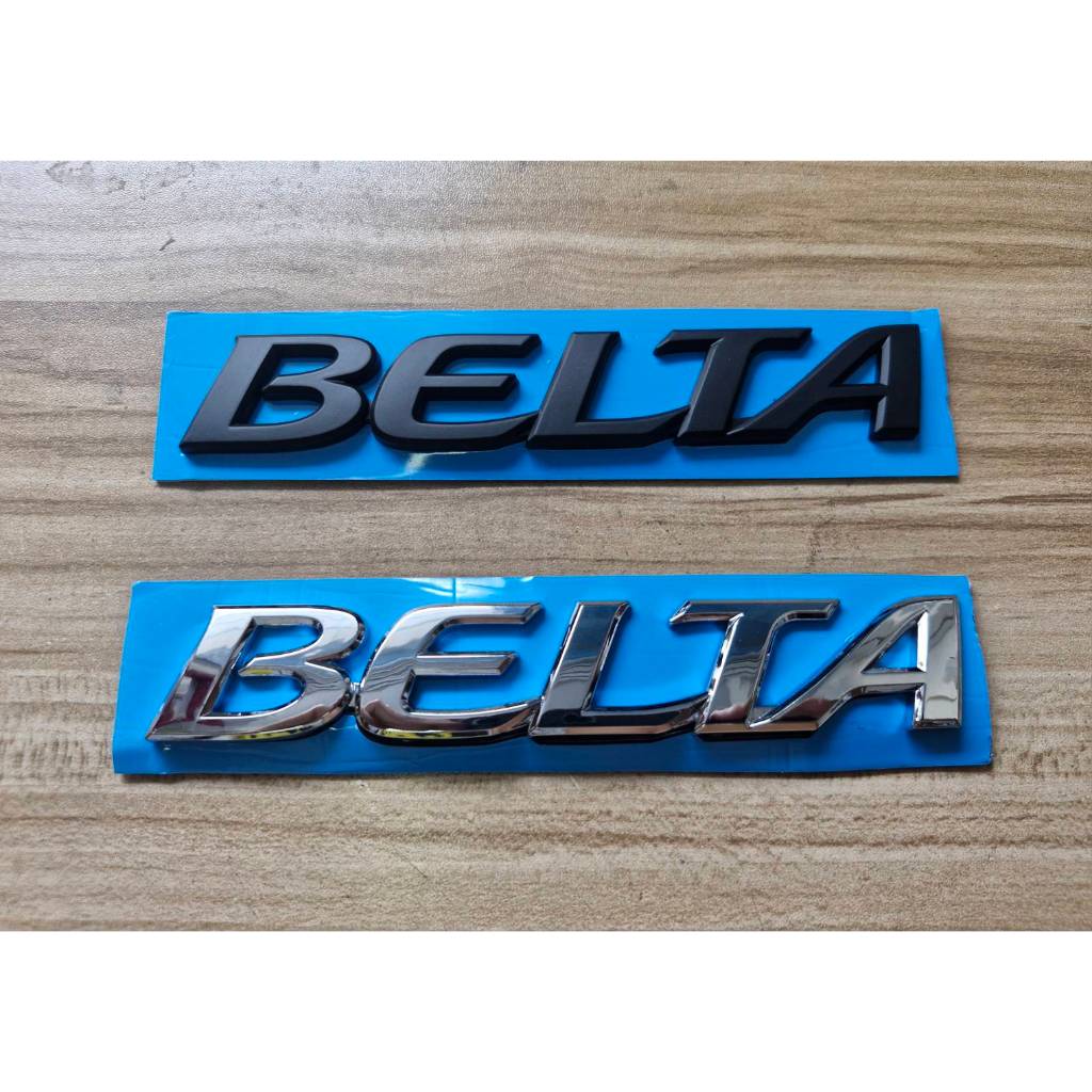 ตัวอักษรโตโยต้า เบลต้า ปี 2005–2012 * BELTA *Toyota Yaris/Vitz (XP90) รุ่นเดียวกับ VIOS GEN 2 LOGO