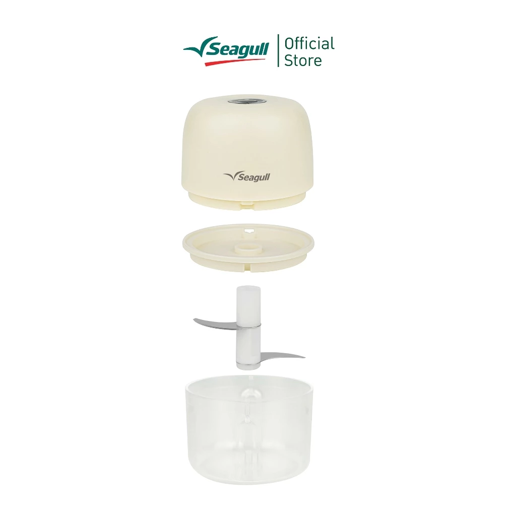 Seagull เครื่องบดสับอาหาร แบบไร้สาย ขนาด 250 มล. (ครีม) Mini Food Chopper thumbnail 4