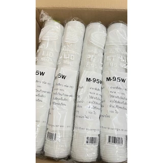 ฝายกดื่ม ปากกว้าง95มม(M-95) มีจุกเปิดปิดได้ยี่ห้อ FPC บรรจุ100ชิ้น/แถวฝาปิดสนิท เพิ่มมูลค่าสวยงามสะอาดปลอดภัย สีใส/สีขาว
