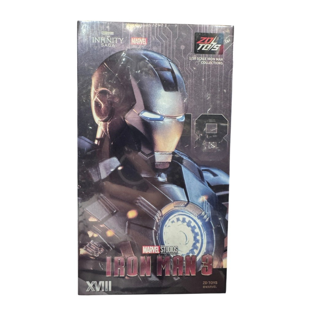 (พร้อมส่ง) ZD TOYS IRON MAN MK18 1/10 Action Figure 18 cm