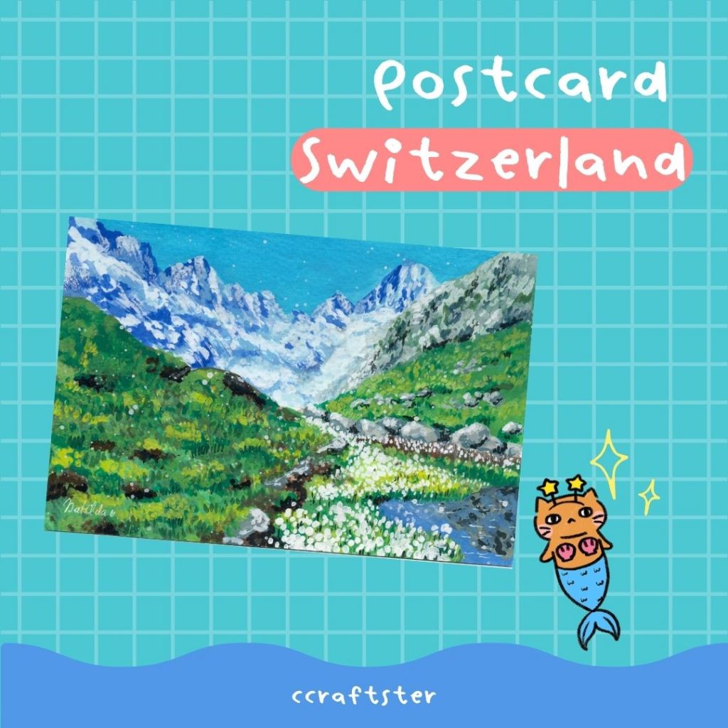 ccraftster – โปสการ์ดแต่งห้อง postcard ลายภูเขา ภาพวาด ภาพแต่งห้อง ของตกแต่ง ของขวัญ ราคา ถูกที่สุด ดีลบีเคเค แกลเลอรีภาพที่ 6