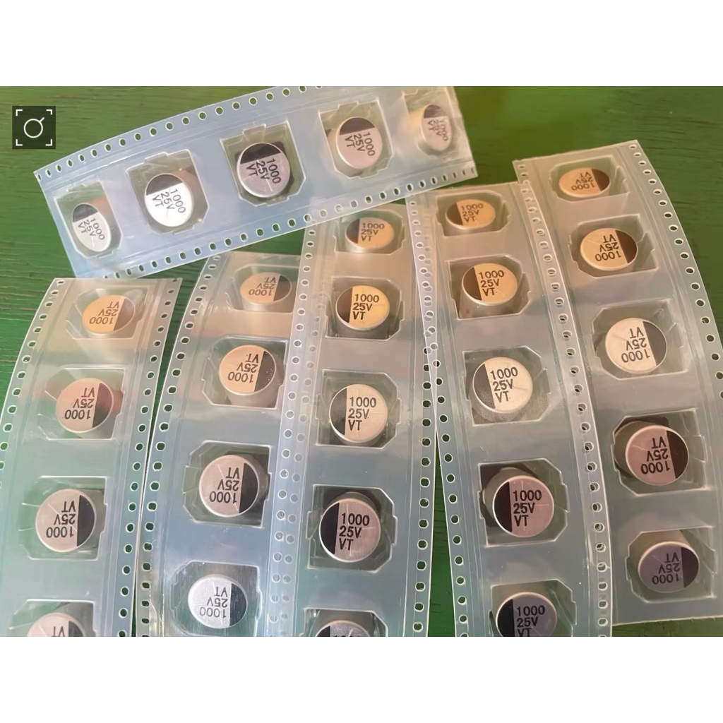 (10ชิ้น) 1000uf25v ตัวเก็บประจุไฟฟ้า SMD VT คาปาซิเตอร์