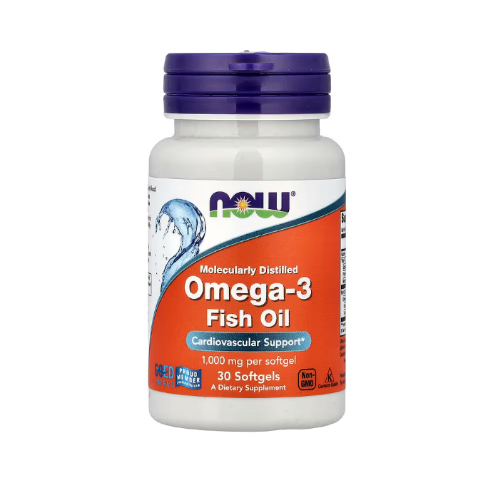น้ำมันปลา โอเมก้า3 NOW Foods, Omega-3 Fish Oil, 30 Softgels
