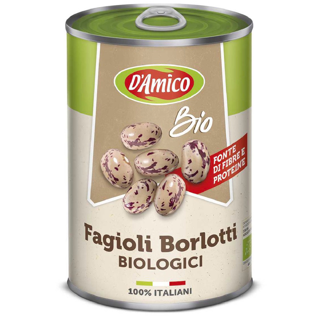 D’Amico Organic Lentils 240g/Organic Borlotti Beans/Organic Chuck Peas/Organic Cannellini Beans 240g