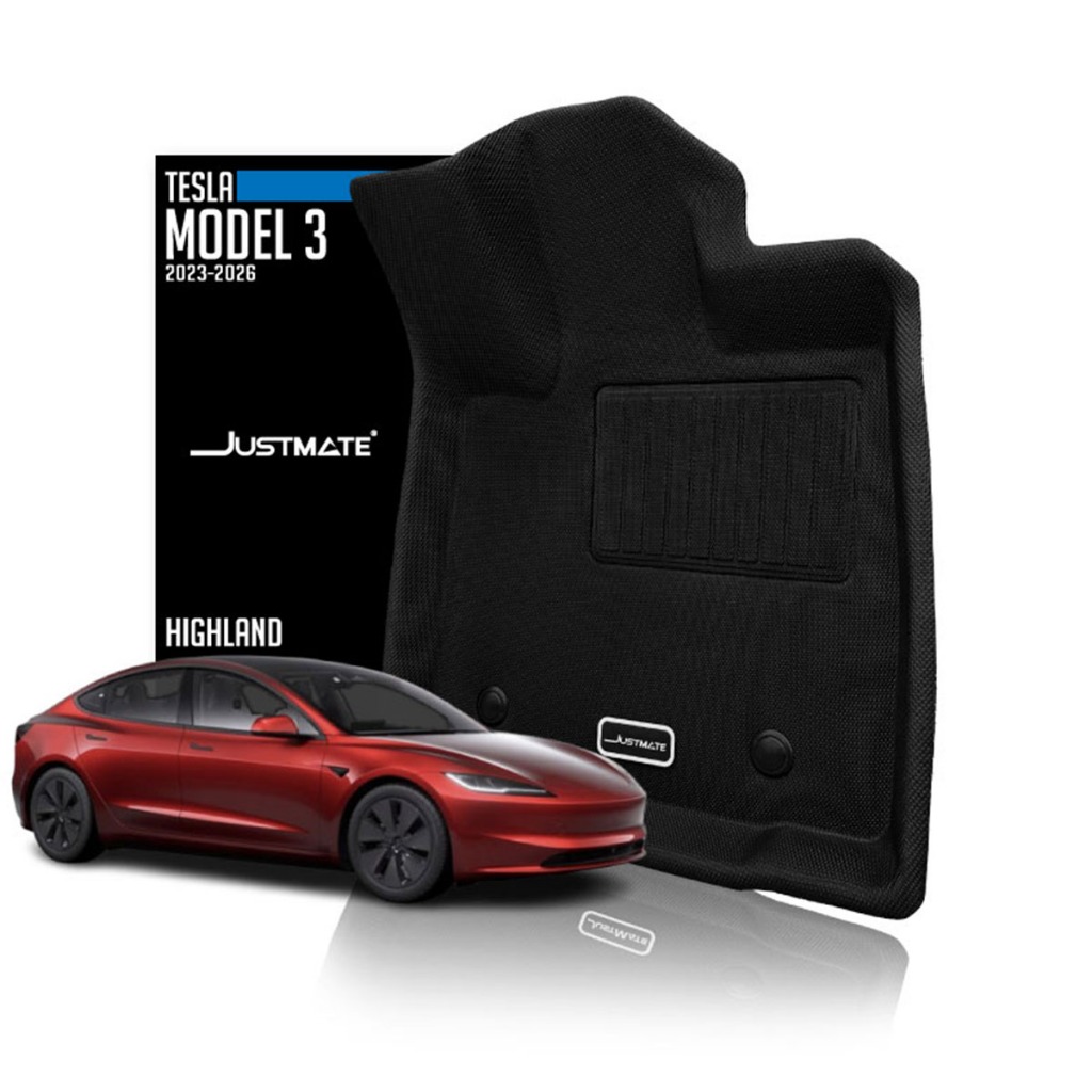 [JUSTMATE] TESLA พรมปูพื้นรถยนต์ MODEL 3 2024 - 2026 HIGHLAND