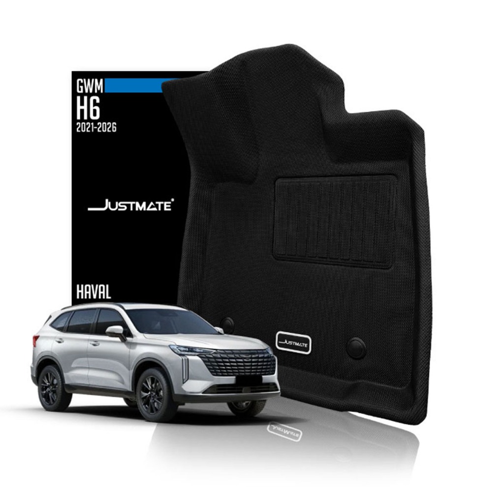 [JUSTMATE] GWM พรมปูพื้นรถยนต์ HAVAL H6 HEV / PHEV 2021 - 2026