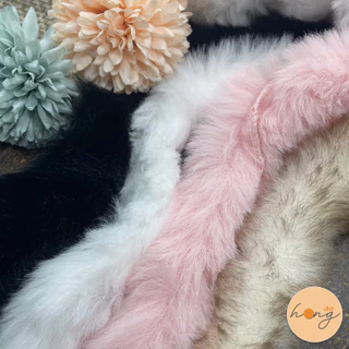 ☑️ขนกระต่ายเทียม แบบเส้นกลม หน้ากว้าง 4 cm 1 หลา (90 cm) TG-02255 / 02254 [พร้อมส่งในไทย]