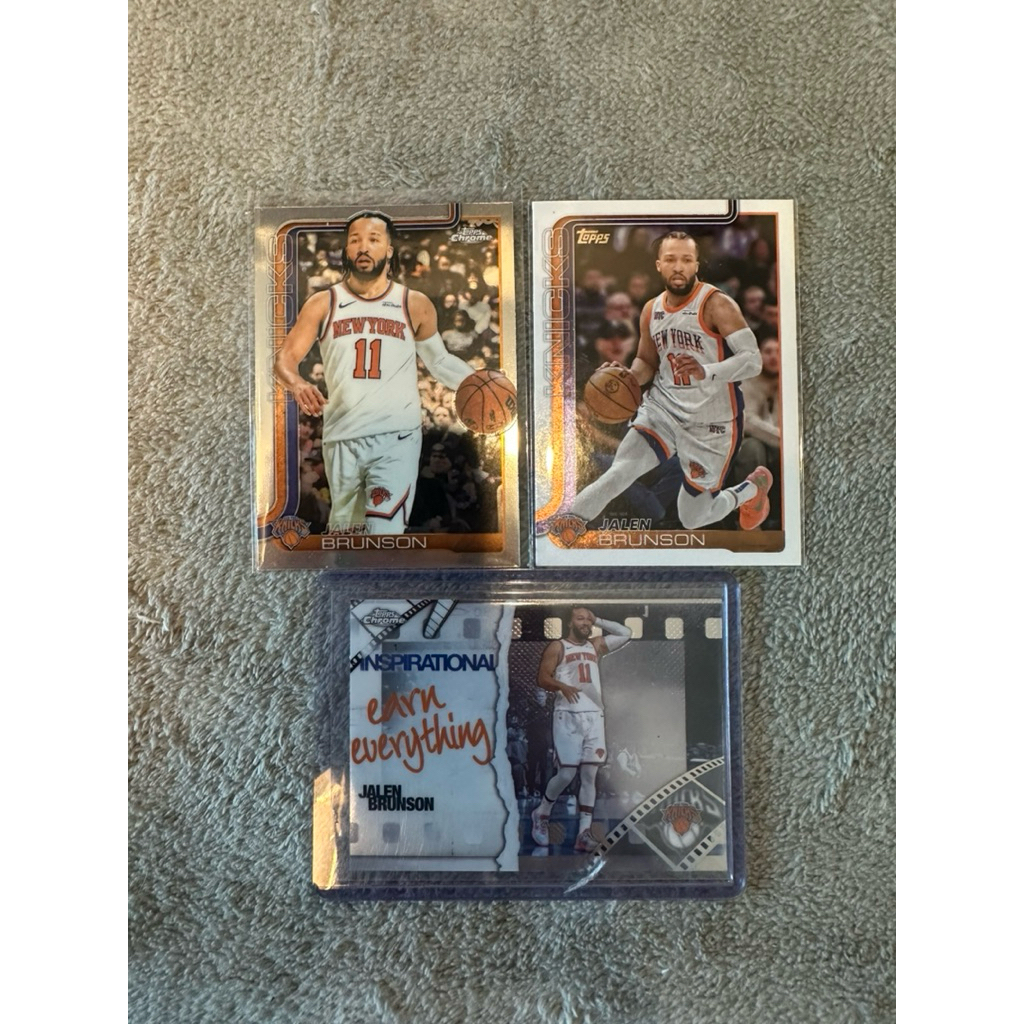 การ์ด Topps chrome Basketball Jalen Brunson(Inspiration,Base)