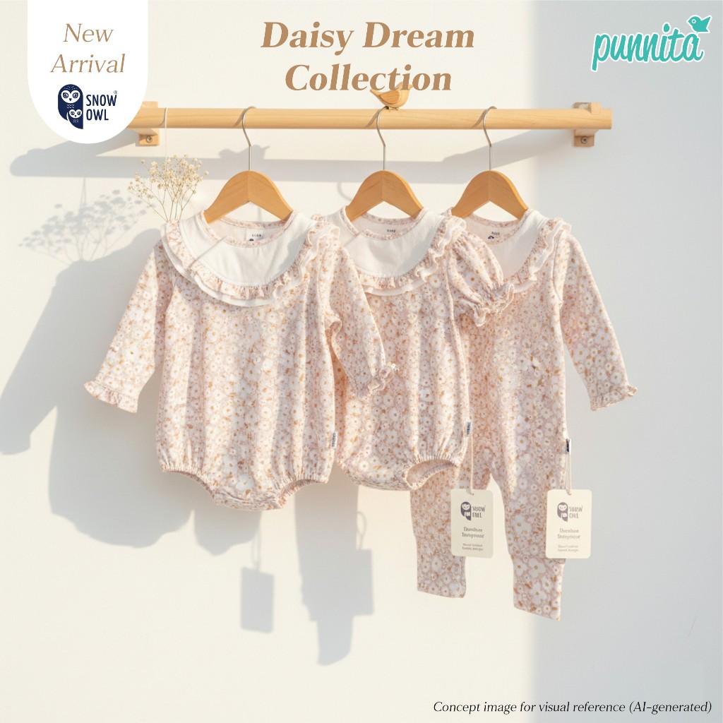 Snow Owl ชุดเด็กผ้าดูดใยไผ่พรีเมียม Bamboo Premium | MagnetBric | Daisy Dream Collection