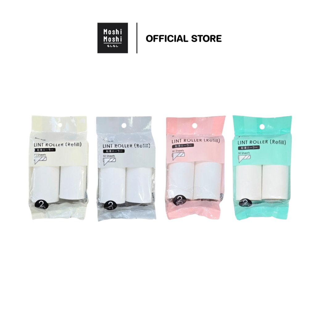 Moshi Moshi รีฟิลลูกกลิ้งทำความสะอาด 50 แผ่น รุ่น MOT99975393-001 (สุ่มสี)