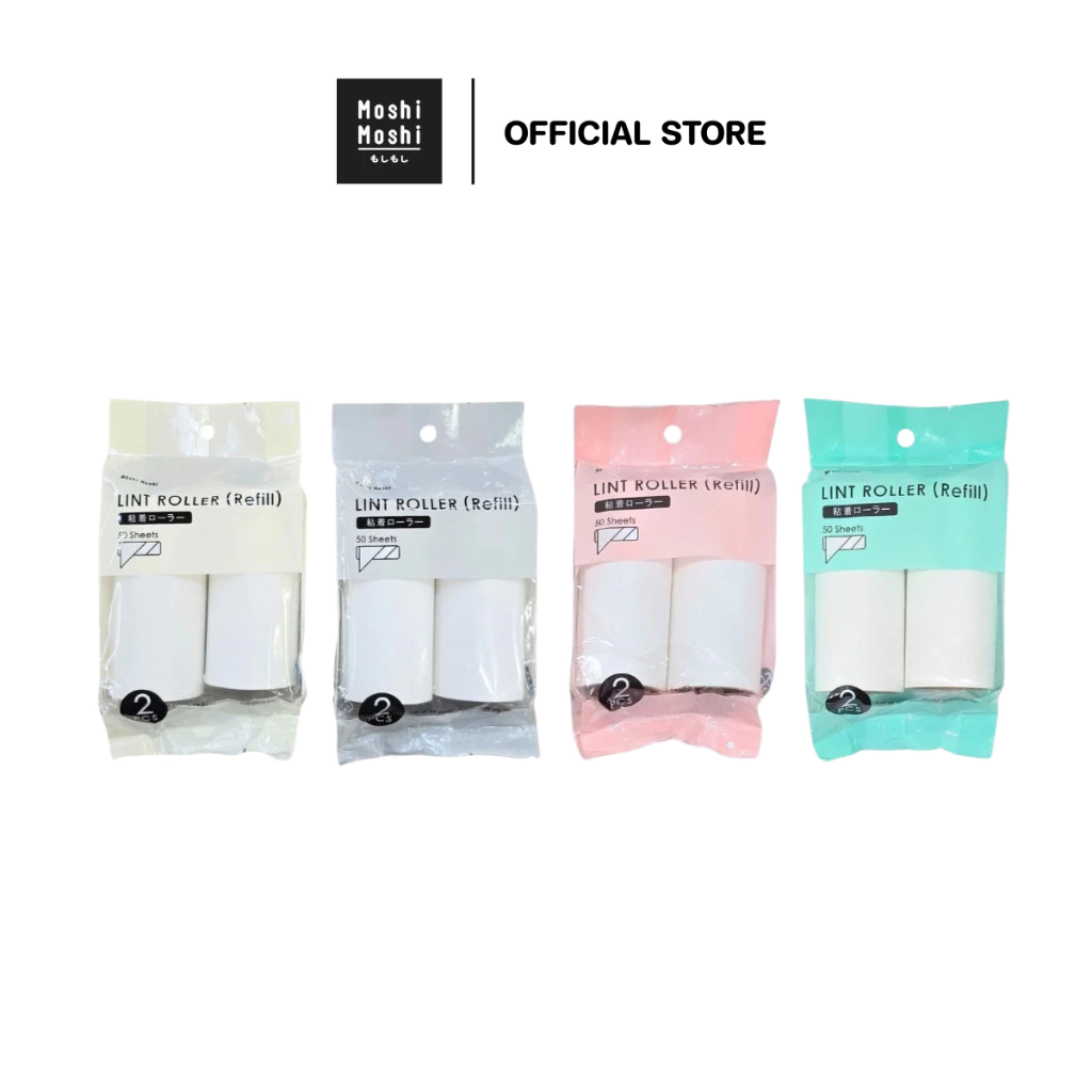 Moshi Moshi รีฟิลลูกกลิ้งทำความสะอาด 50 แผ่น รุ่น MOT99975393-001 (สุ่มสี)
