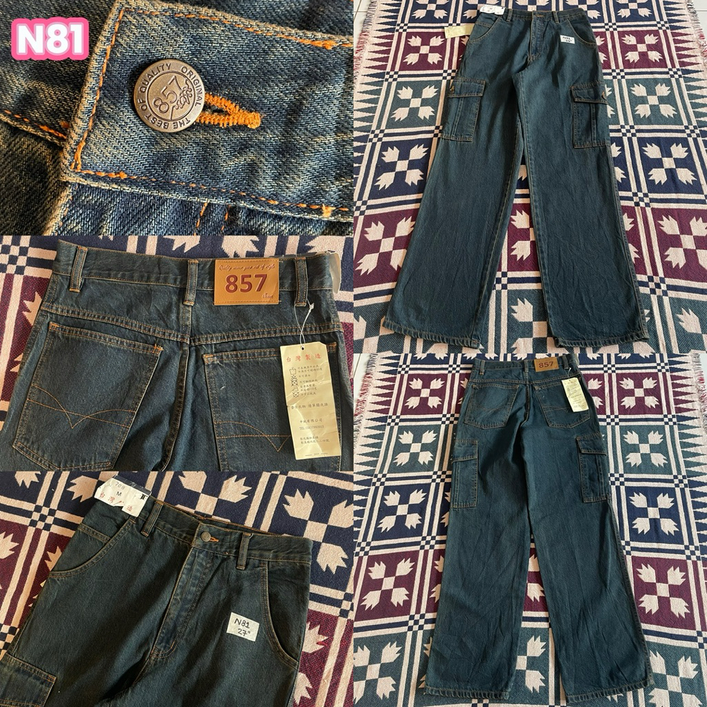 N81 JTยีนส์เข้ม เอว27“ สพ38” ยาว42” เป้า12“ ขา8“