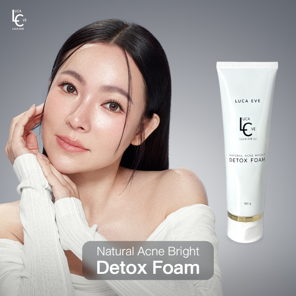 (100G.)LUCA EVE Natural Acne Bright Detox Foam โฟมล้างหน้า ลูก้าอีฟ เนเชอรัล แอกเน่ ไบรท์ ดีท็อกซ์