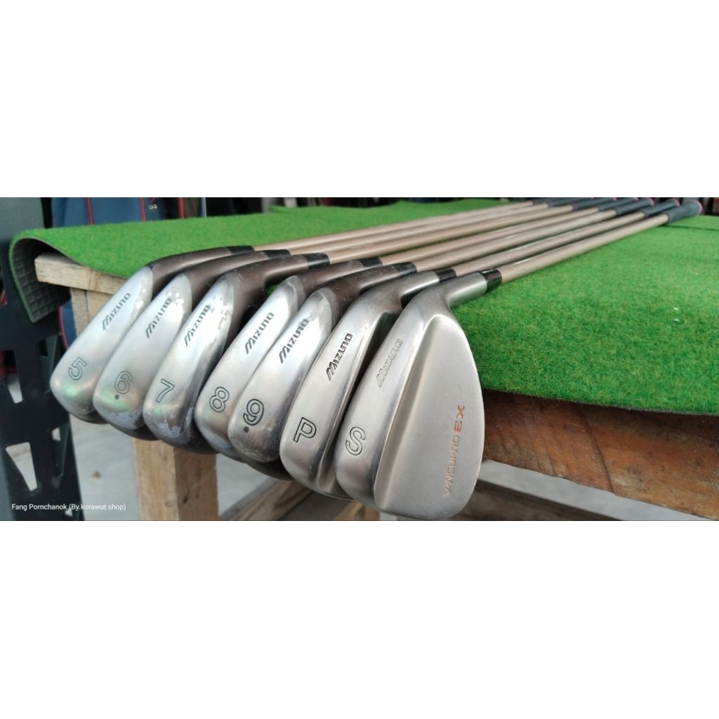 ไม้กอล์ฟมือสอง ชุดเหล็กเลดี้ MIZUNO , มีเหล็ก 5-6-7-8-9-P-S ก้านกราไฟต์ FLEX-A  สำหรับคุณผู้หญิง ,ผู