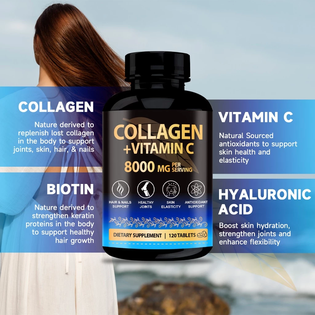Mama Beauty คอลลาเจน วิตามินซี Collagen with Vitamin C บำรุงผิว ผม เล็บ thumbnail 4