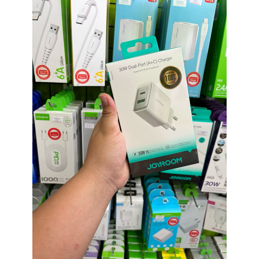 หัวชาร์จ2พอร์ต30Wชาร์จไว⚡️