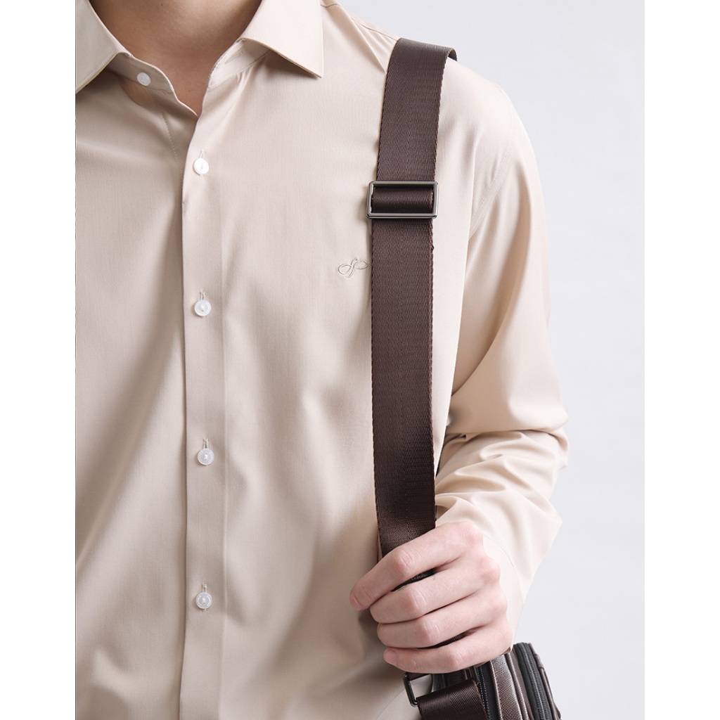 DAPPER حقيبة كروس Double Buckle — بني — صورة 7
