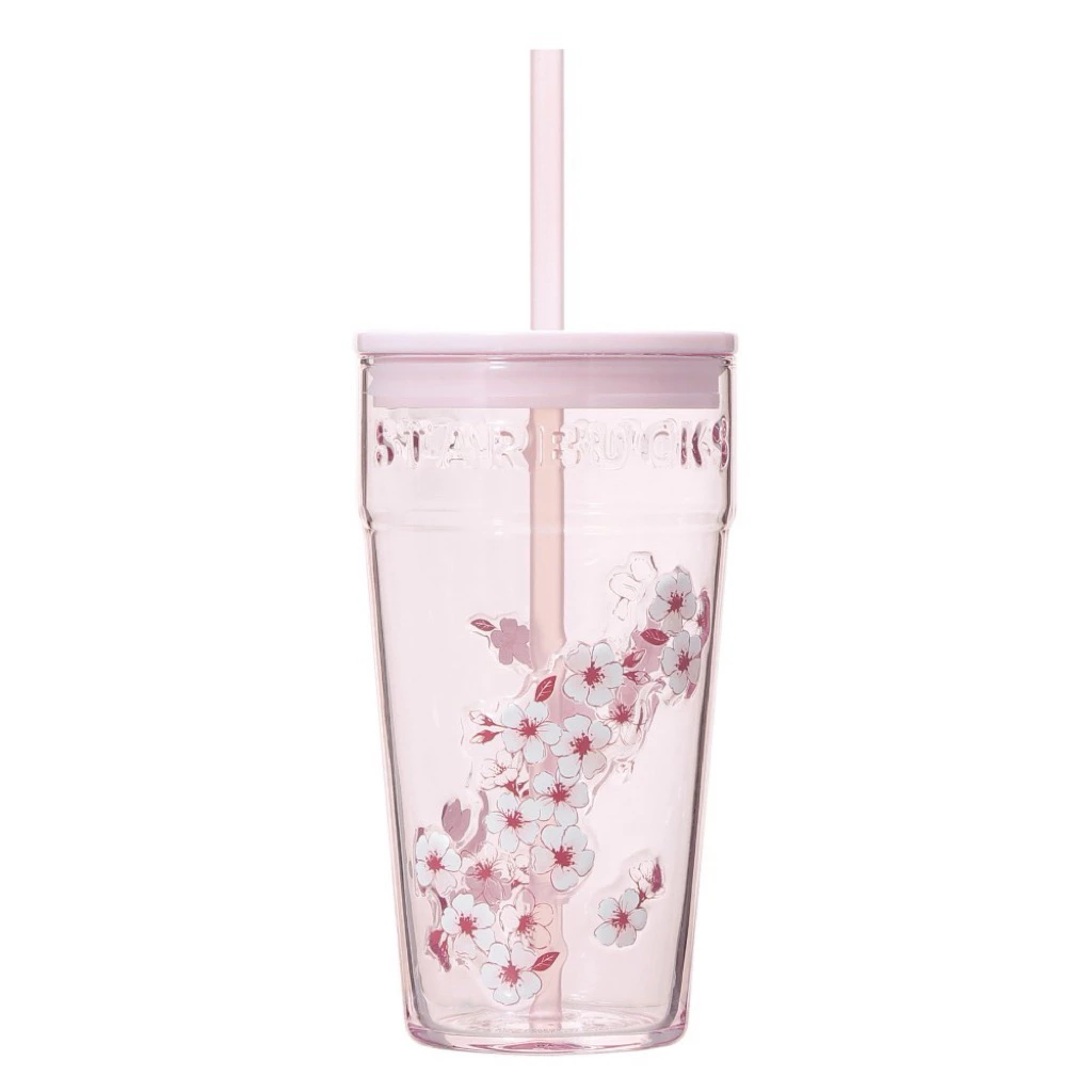 Starbucks Japan SAKURA 2026 Glass Tumbler Pink 473ml thumbnail 4
