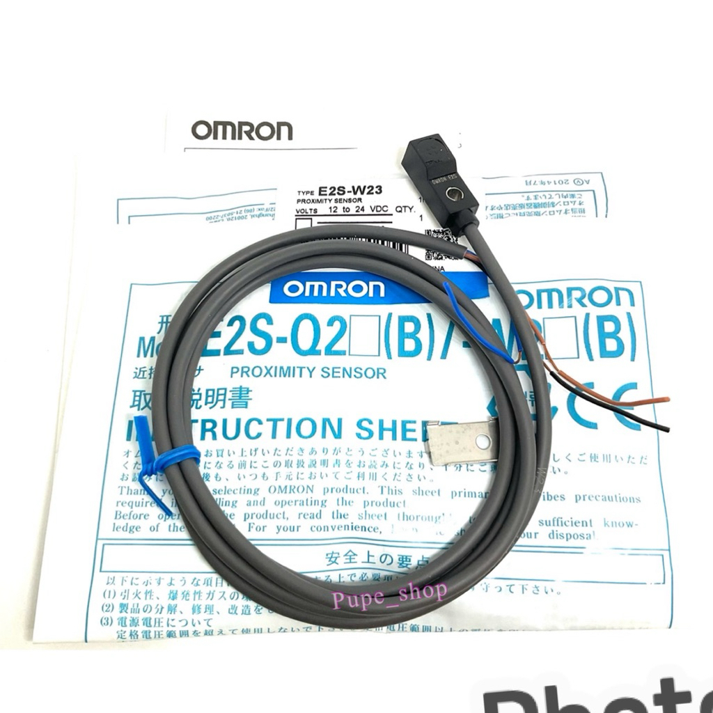 Omron E2S-W23 PROXIMITY SENSOR 12-24VDC  1M (ของใหม่) ระยะ2.5mm 3สาย ชนิด NPN-NO