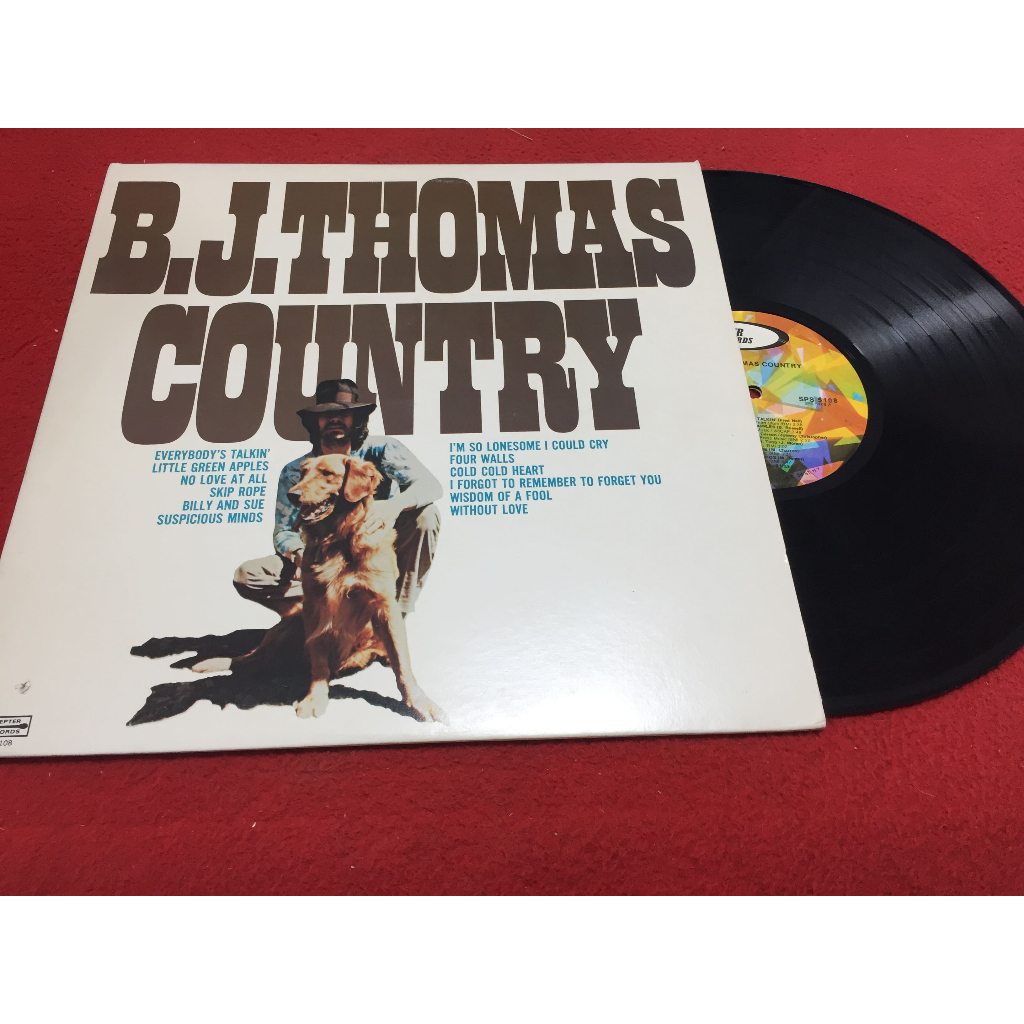 Country -  B.J. Thomas ขนาด 12 นิ้ว LP ร้าน PinHaiMusic B100