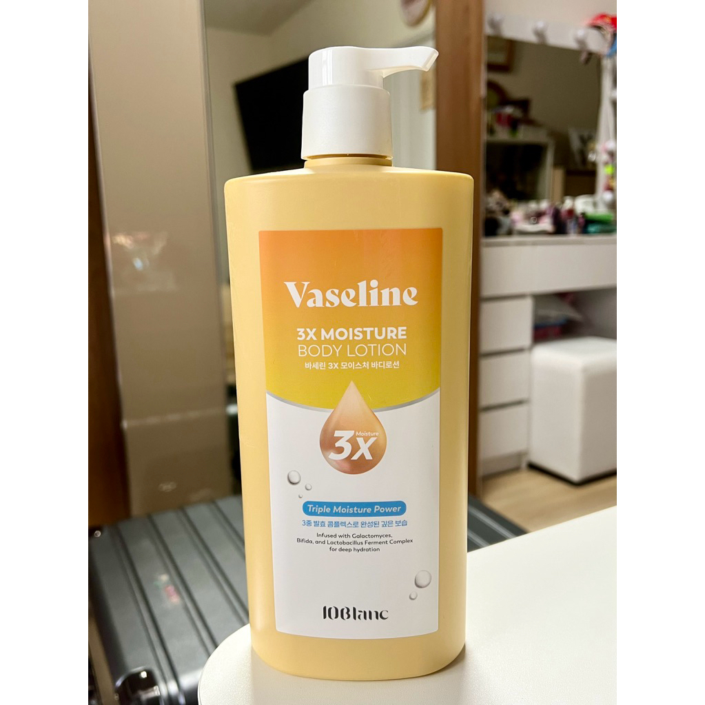 Vaseline 3X Moisture Body Lotion 1,000ml. สูตรขายเฉพาะที่เกาหลี