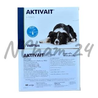 AKTIVAIT Medium & Large Breed( วิตามินบำรุงสมองและระบบประสาท สำหรับสุนัข บรรจุ 60 แคปซูล