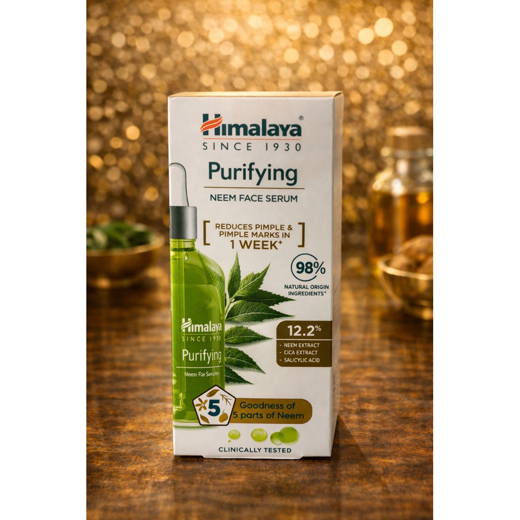 Himalaya Neem face serum 98%Origin Natural ingredients เซรั่มหน้าหิมาลายาสะเดา ส่วนผสมจากธรรมชาติ 98%