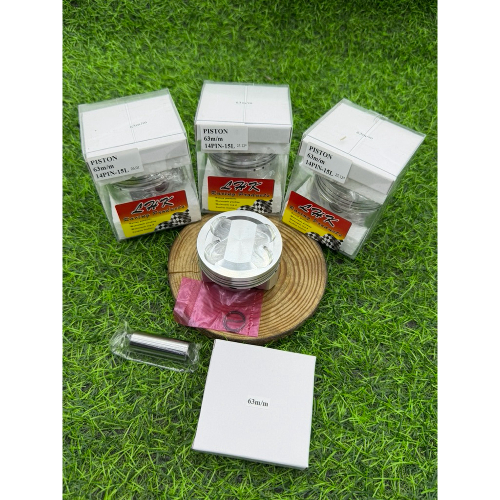 ลูกLHK63cncสลัก14มิลใส่pcx160-Giorno-Leadราคาต่อ1ชุดลูกสูบพร้อมแหวนปาดหลบวาวด้วยเครื่องCNC