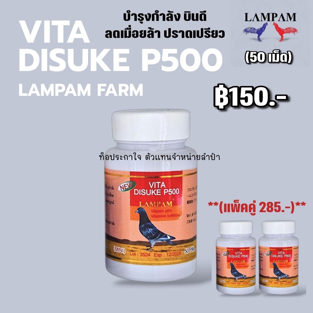 ลำปำ LAMPAM Vita Disuke P 500 กระปุกเล็ก