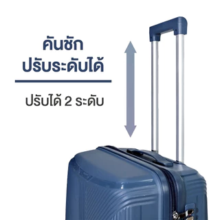 Suissewin กระเป๋าเดินทางล้อลาก เฟรมชิป วัสดุPP กระเป๋าเดินทางต่างประเทศ ไม่แตก รุ่น P68