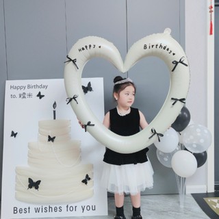 ลูกโป่งรูปหัวใจ หัวใจกลวงขนาด 40 นิ้ว ขนาดใหญ่ ฉากหลังรูปหัว…