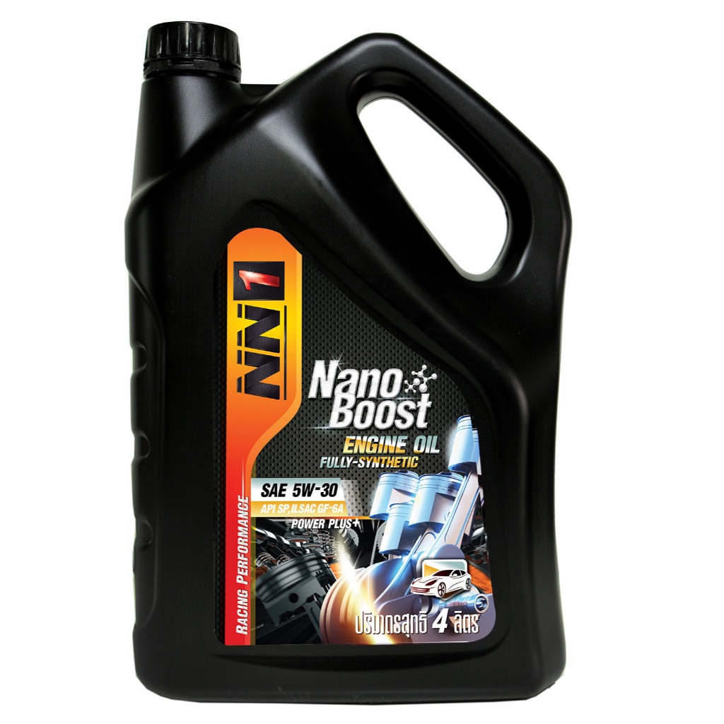 น้ำมันเครื่องรถยนต์ ยี่ห้อ NN1 สำหรับเบนซิน  สูตร Nano Boost ชนิดสังเคราะห์แท้  5W-30