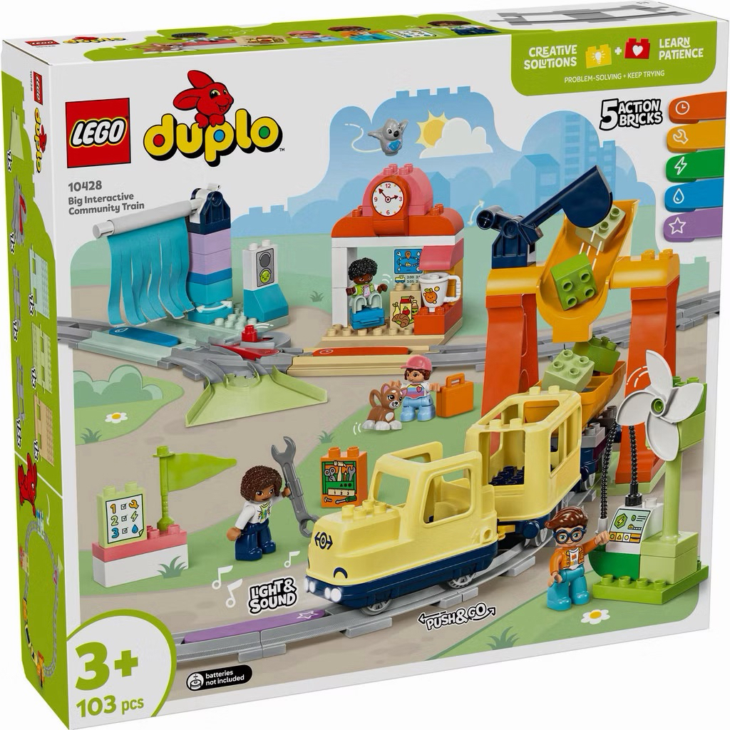 LEGO DUPLO 10428 Big Interactive Community Train (103 Pieces)
