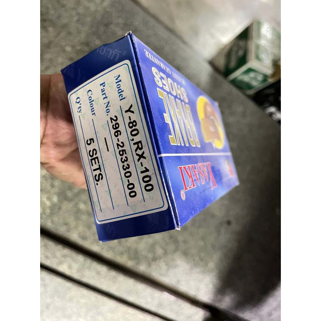 ผ้าเบรกดั้ม ยาซากิ ก.น้ำเงินSUPER ยกกล่อง5คู่ Y100 RC Y80 WAVE W110i W125 DREAM NOVA  ผ้าเบรค แท้ - รูปที่ 5