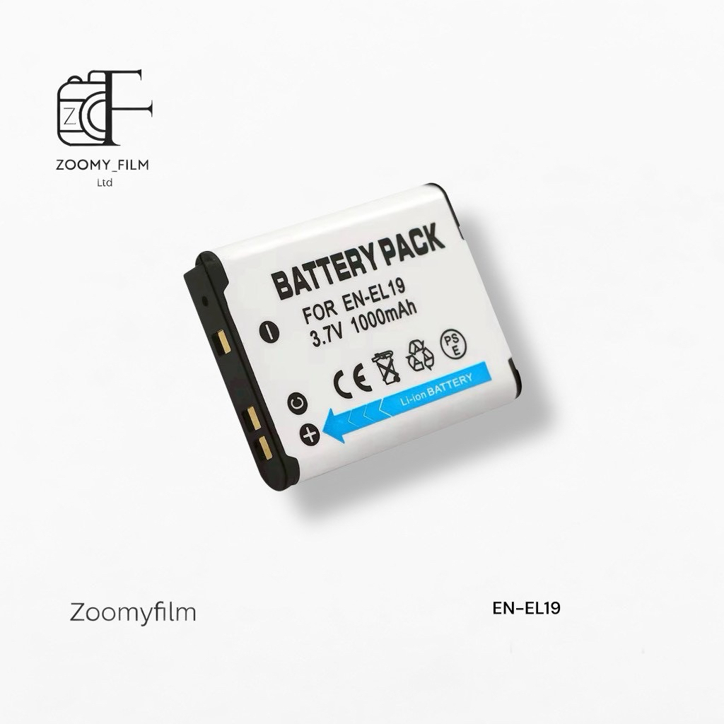 แบตเตอรี่คุณภาพสูง รุ่น EN-EL19 / Battery EN-EL19 ความจุ 1000 mAh