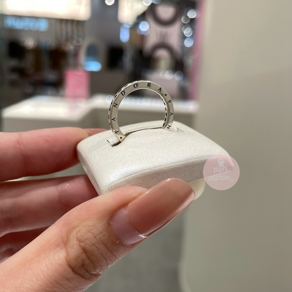 (ของแท้100%)❣️แถมกล่อง Pandora Heart silver logo ring แหวนโลโก้